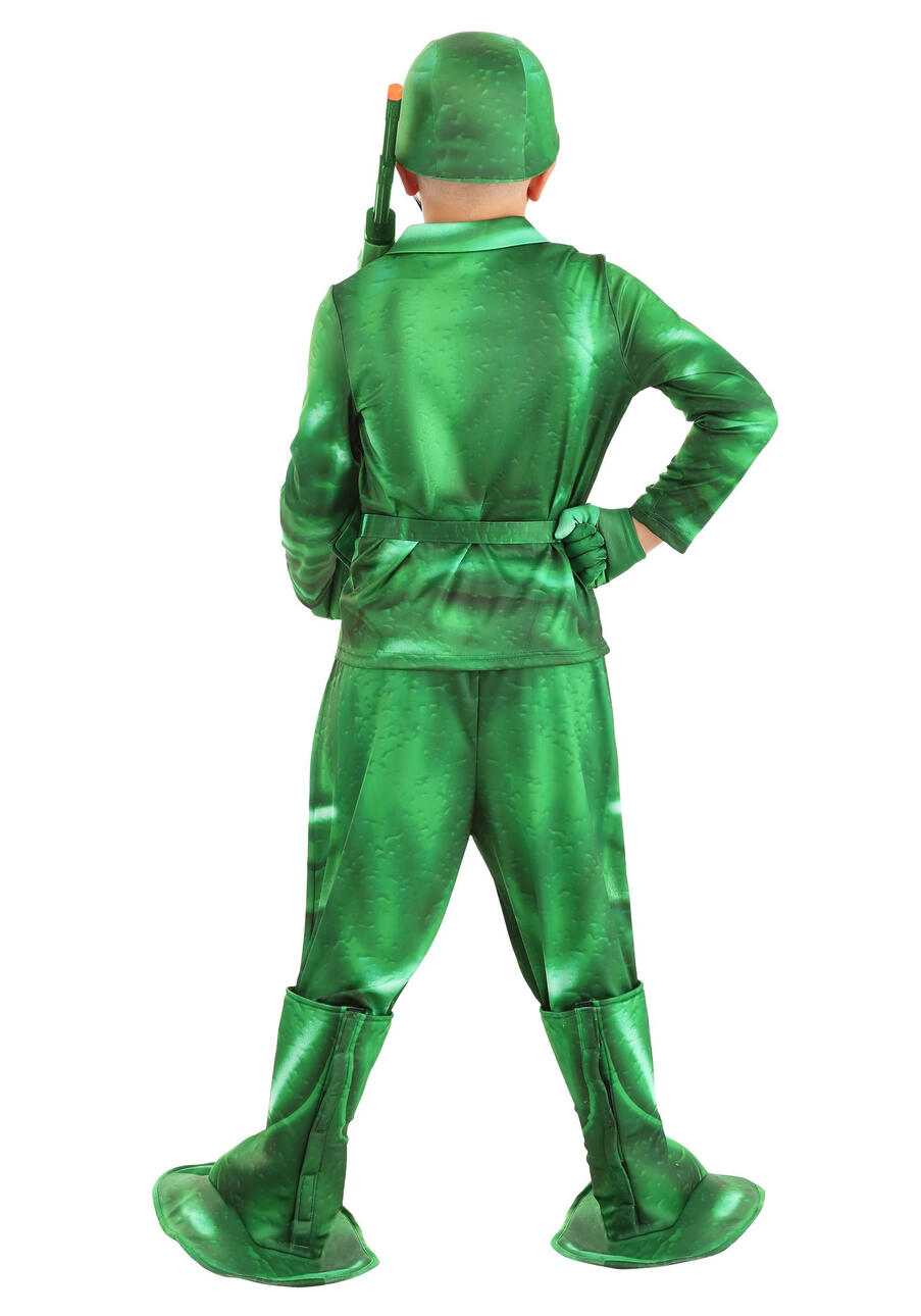Plastic Army Man Costume Design Back
